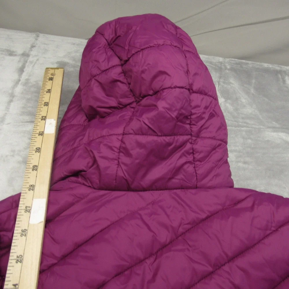 Spyder Jacket Kids Large Purple Insulated Thumbholes Hooded Quilted Puffer‎